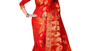 Kerala Wedding Saree | Shopaholic Enterprise Red Silk Saree