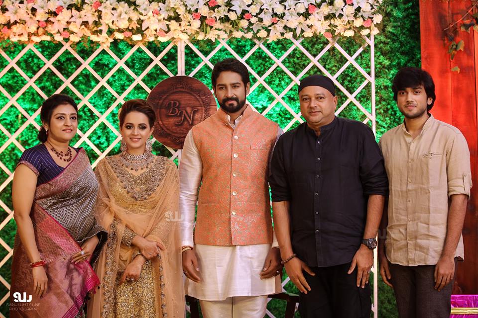 Actress Bhavana Wedding Reception Photos