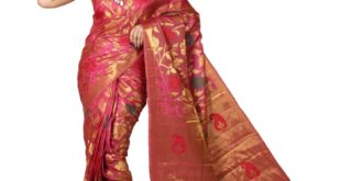 Kerala Wedding Saree | Mimosa Pink Silk Saree